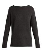 Matchesfashion.com Allude - Boat Neck Cashmere Sweater - Womens - Grey