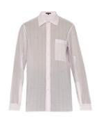 Matchesfashion.com Ann Demeulemeester - Striped Cotton Shirt - Mens - Pink