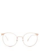 Fendi Round-frame Metal Glasses