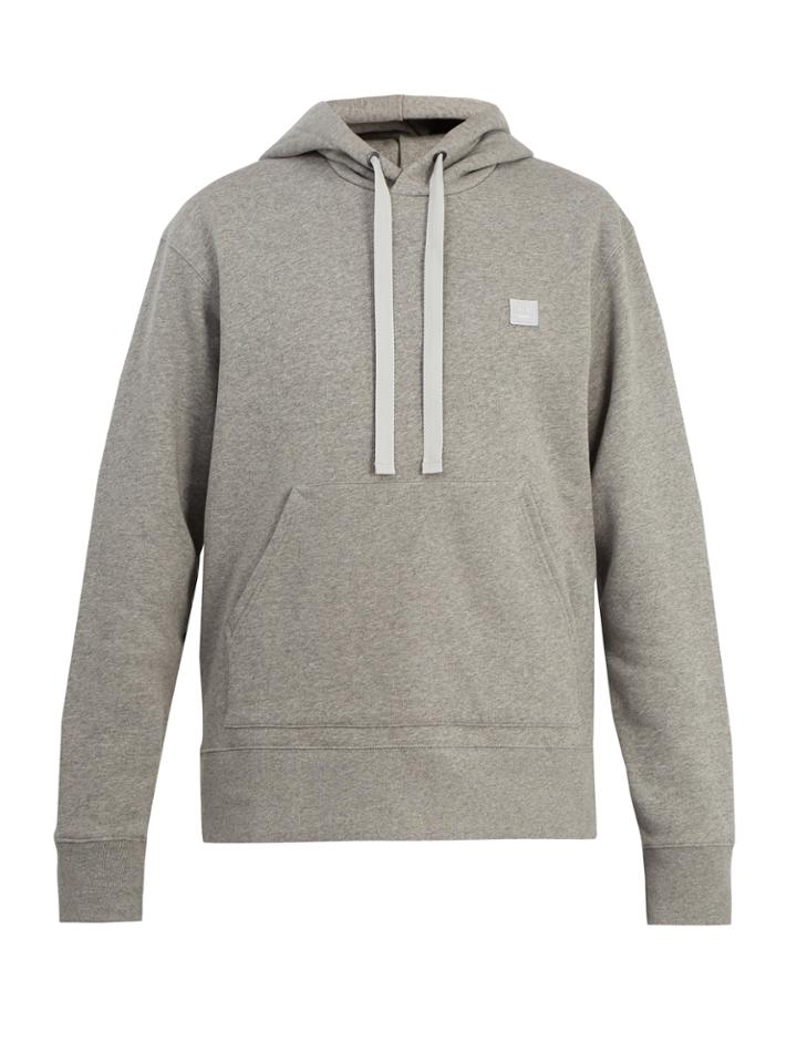 Acne Studios Ferris Face-patch Cotton Hooded Sweatshirt