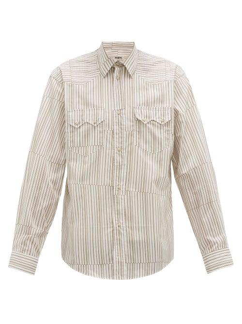Matchesfashion.com Phipps - Rockhound Striped Cotton Shirt - Mens - White