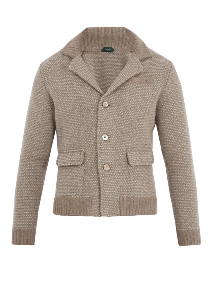 Zanone Notch-lapel Wool-blend Cardigan