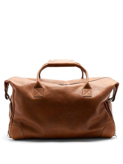 Matchesfashion.com Brunello Cucinelli - Grained-leather Holdall - Mens - Brown