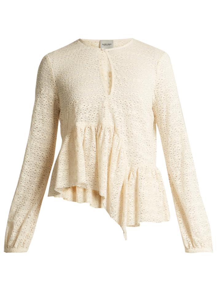 Rachel Comey Sullen Floral-lace Cotton Top