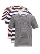 Matchesfashion.com Maison Margiela - Pack Of Three Cotton Jersey T Shirts - Mens - Multi