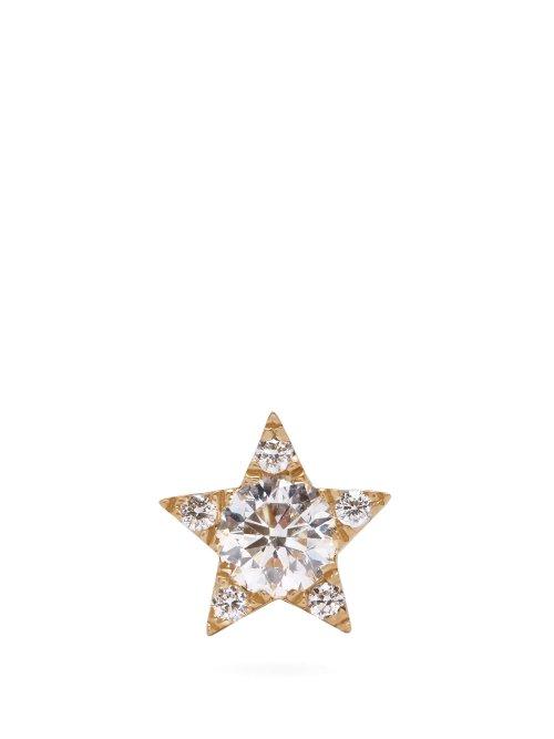 Matchesfashion.com Maria Tash - 18kt Yellow Gold And Diamond Single Earring - Womens - Gold