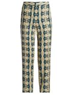 Etro Mosaic-print Slim-leg Trousers