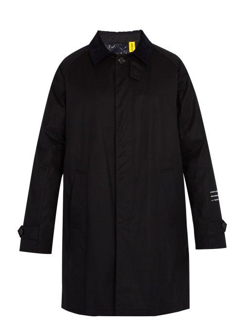 Matchesfashion.com 7 Moncler Fragment - Moncler Genius Down Filled Cotton Rain Coat - Mens - Black