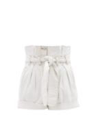 Matchesfashion.com Re/done Originals - X The Attico Paperbag Waist Denim Shorts - Womens - Light Denim