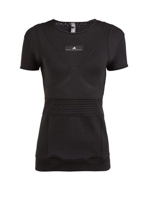 Matchesfashion.com Adidas By Stella Mccartney - Train Fitted T Shirt - Womens - Black