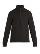 Matchesfashion.com Barena Venezia - Half Zip Cotton Sweatshirt - Mens - Black