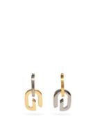 Matchesfashion.com Givenchy - G Link Mismatched Drop Earrings - Womens - Yellow Gold