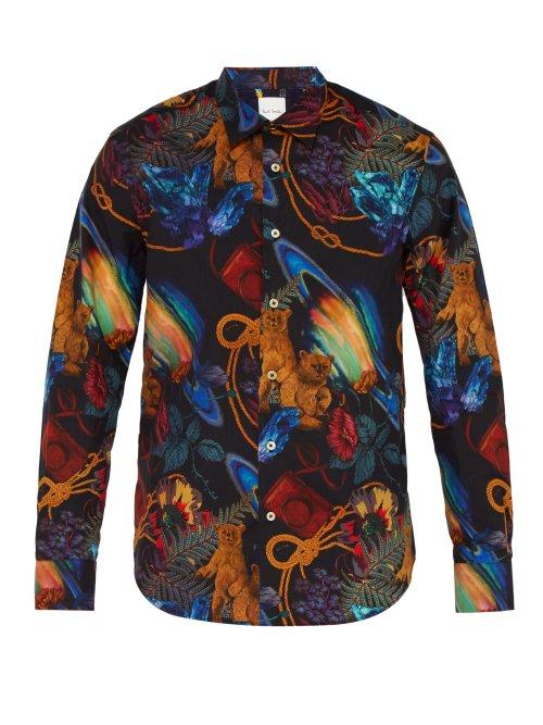 Matchesfashion.com Paul Smith - Explorer Print Cotton Shirt - Mens - Multi