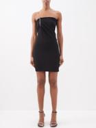 Givenchy - Chain Strap Jersey Mini Dress - Womens - Black