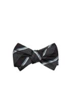 Gucci Checked And Striped Silk-blend Bow Tie