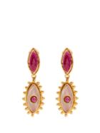 Sylvia Toledano Evil Eye Ruby And Quartz Clip-on Earrings