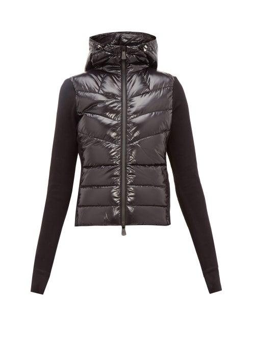 Matchesfashion.com Moncler Grenoble - Fleece Sleeve Padded Jacket - Womens - Black