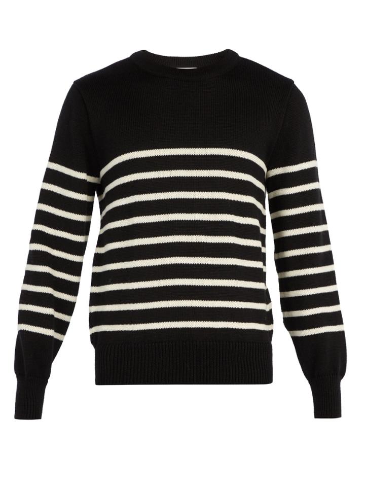 Ami Striped Wool-knit Sweater