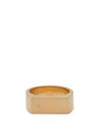 Matchesfashion.com Maison Margiela - Brushed-sterling Silver Signet Ring - Mens - Gold