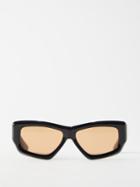 Port Tanger - Kaswara Angular Sqaure-frame Acetate Sunglasses - Womens - Black Multi