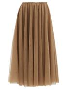Raey - Tutu Tulle Midi Skirt - Womens - Light Brown