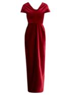 Emilio De La Morena Tamara Dartelle V-neck Velvet Gown