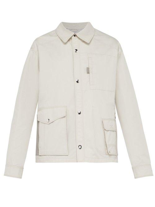 Matchesfashion.com Lanvin - Utility Pocket Cotton Jacket - Mens - White