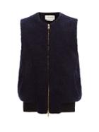 Matchesfashion.com Oliver Spencer - Hunston Zipped Fleece Gilet - Mens - Navy