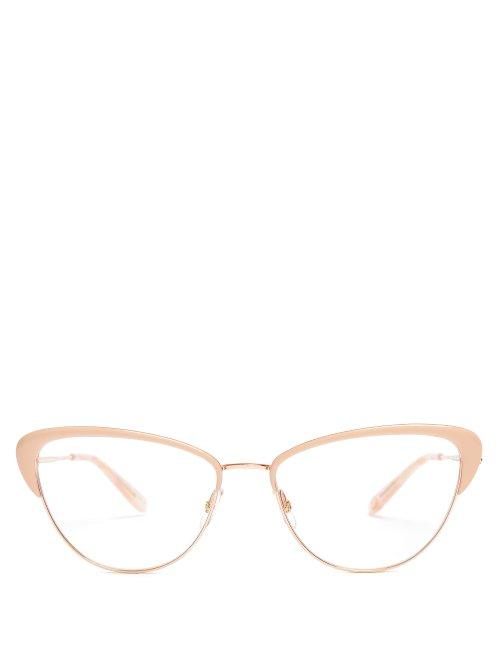 Matchesfashion.com Garrett Leight - Vista 53 Cat Eye Frame Glasses - Womens - Pink