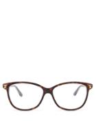 Matchesfashion.com Cartier Eyewear - Panthre De Cartier Cat-eye Acetate Glasses - Womens - Tortoiseshell