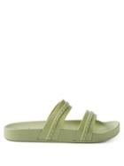 Ancient Greek Sandals - Meli Rubber Slides - Womens - Green