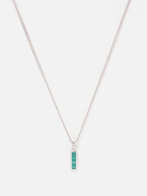 Miansai - Totem Quartz & Sterling-silver Necklace - Mens - Green