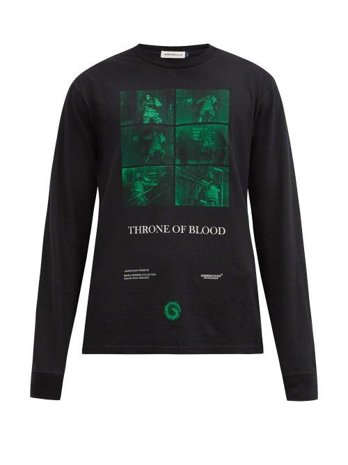 Matchesfashion.com Undercover - Throne Of Blood-print Cotton-jersey T-shirt - Mens - Black