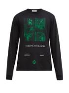 Matchesfashion.com Undercover - Throne Of Blood-print Cotton-jersey T-shirt - Mens - Black