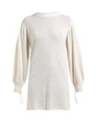 Matchesfashion.com Ryan Roche - Balloon Sleeve Cashmere Sweater - Womens - White