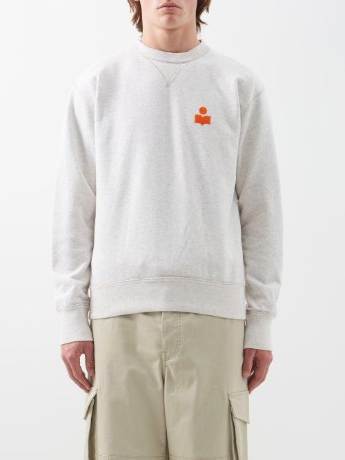Isabel Marant - Mike Logo-patch Cotton-blend Sweatshirt - Mens - Cream