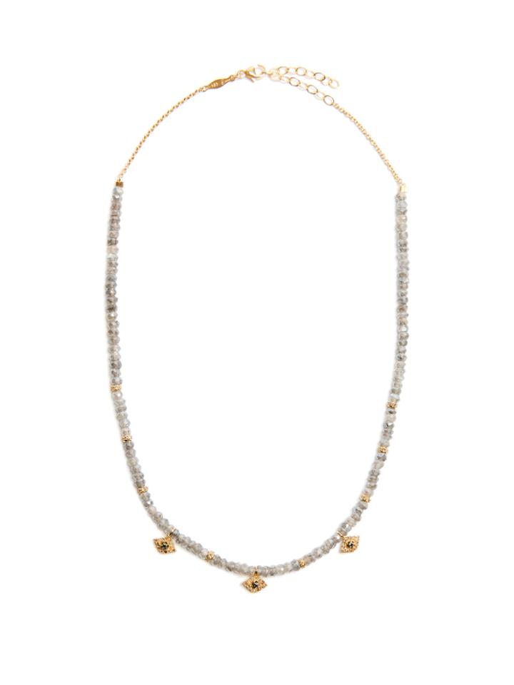 Jacquie Aiche Diamond, Labradorite & Yellow-gold Necklace