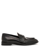 Alexander Mcqueen - Coin-embellished Leather Penny Loafers - Mens - Black Silver