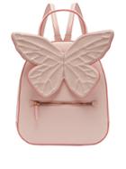 Matchesfashion.com Sophia Webster - Kito Butterfly Appliqued Leather Backpack - Womens - Light Pink