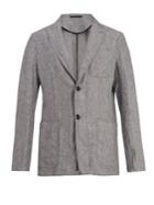 Giorgio Armani Peak-lapel Linen Blazer