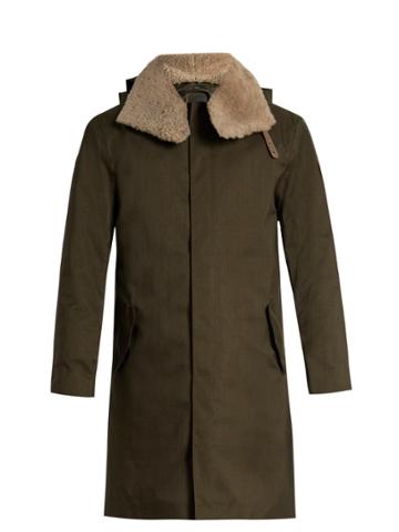 Norwegian Rain Moscow Shearling-collar Technical Coat