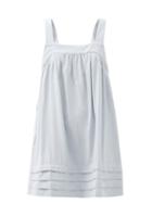 Matchesfashion.com Casa Raki - Sandra Square-neck Mini Dress - Womens - Light Blue