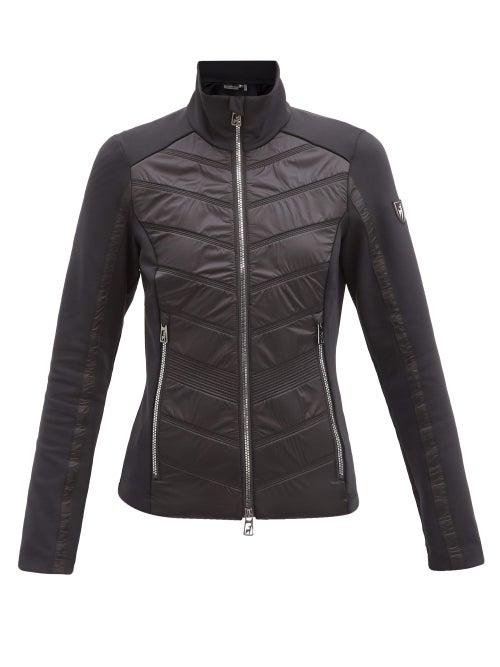 Matchesfashion.com Toni Sailer - Aina Quilted-panel Technical Mid-layer Jacket - Womens - Black