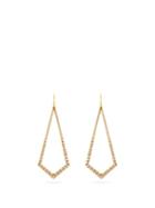 Matchesfashion.com Lizzie Mandler - Diamond & 18kt Gold Kite-drop Earrings - Womens - Gold
