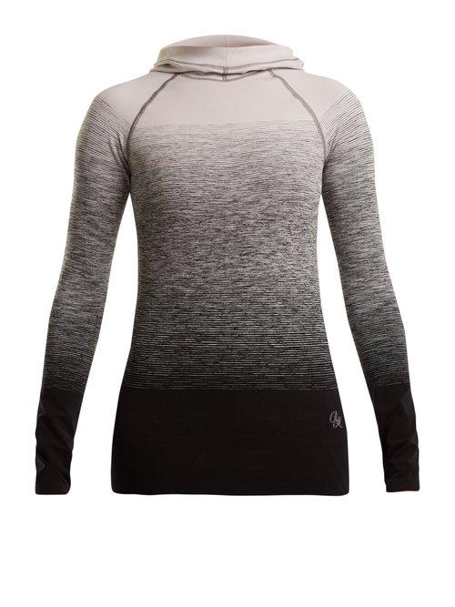 Matchesfashion.com Pepper & Mayne - Hooded Ombr Compression Performance Top - Womens - White