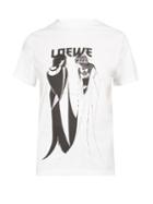 Matchesfashion.com Loewe - Medusa Print Jersey T Shirt - Womens - White Multi
