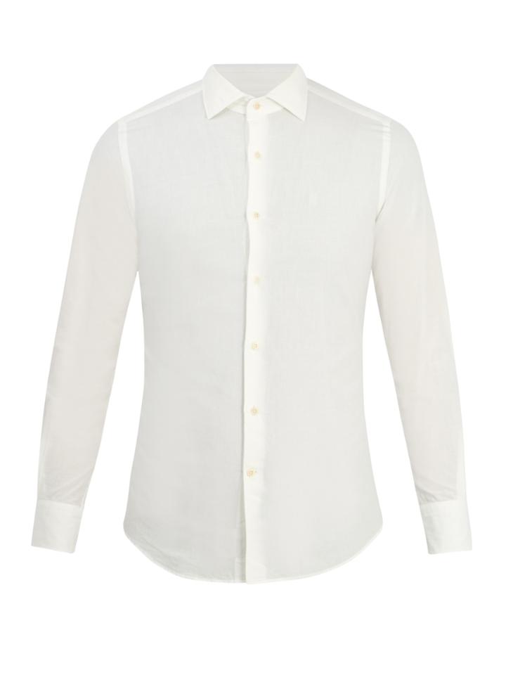 Glanshirt Long-sleeved Slim-fit Cotton Shirt