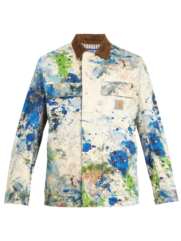 Junya Watanabe X Carhartt Paint-splashed Duck-cotton Jacket