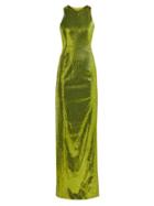 Matchesfashion.com Galvan - Reflection Sequined Gown - Womens - Green