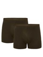 Matchesfashion.com Organic Basics - Pack Of Two Lite Boxer Briefs - Mens - Khaki